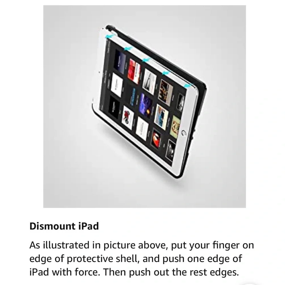 Bluetooth iPad black keyboard case with shortcut keys